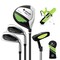 Costway Ultimate Kids Golf Practice Set Junior Complete Golf Club Set for Kids Age 8-10 Years Old Green/Blue/Pink
